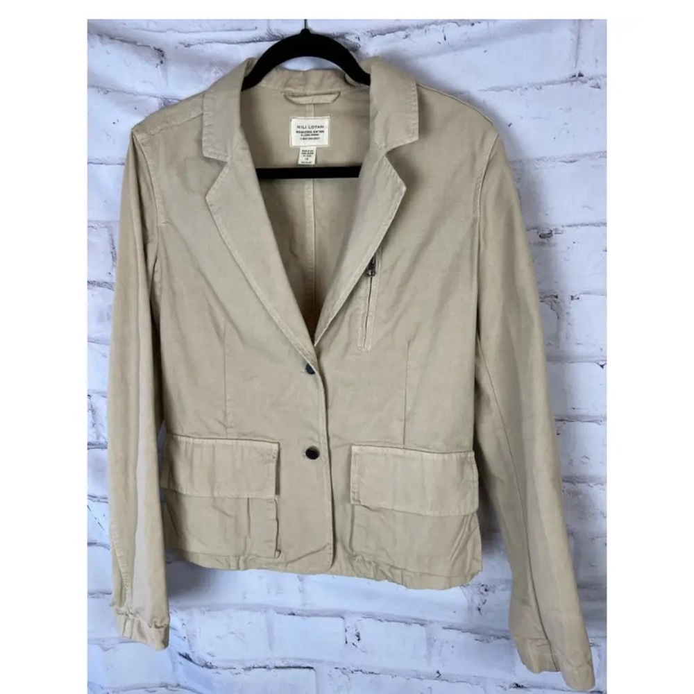 Nili Lotan Khaki Utility Blazer 10